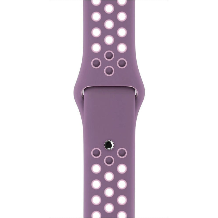 For Apple Watch Series 10 42mm / 9&8&7 41mm / SE 3&SE 2&6&SE&5&4 40mm / 3&2&1 38mm Fashionable Classical Silicone Sport Watch Band(Grey White), WA1230A, WA1230B, WA1230BG, WA1230BH, WA1230BL, WA1230BM, WA1230BR, WA1230BY, WA1230C, WA1230D, WA1230DW    ...