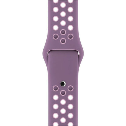 For Apple Watch Series 10 42mm / 9&8&7 41mm / SE 3&SE 2&6&SE&5&4 40mm / 3&2&1 38mm Fashionable Classical Silicone Sport Watch Band(Grey White), WA1230A, WA1230B, WA1230BG, WA1230BH, WA1230BL, WA1230BM, WA1230BR, WA1230BY, WA1230C, WA1230D, WA1230DW    ...