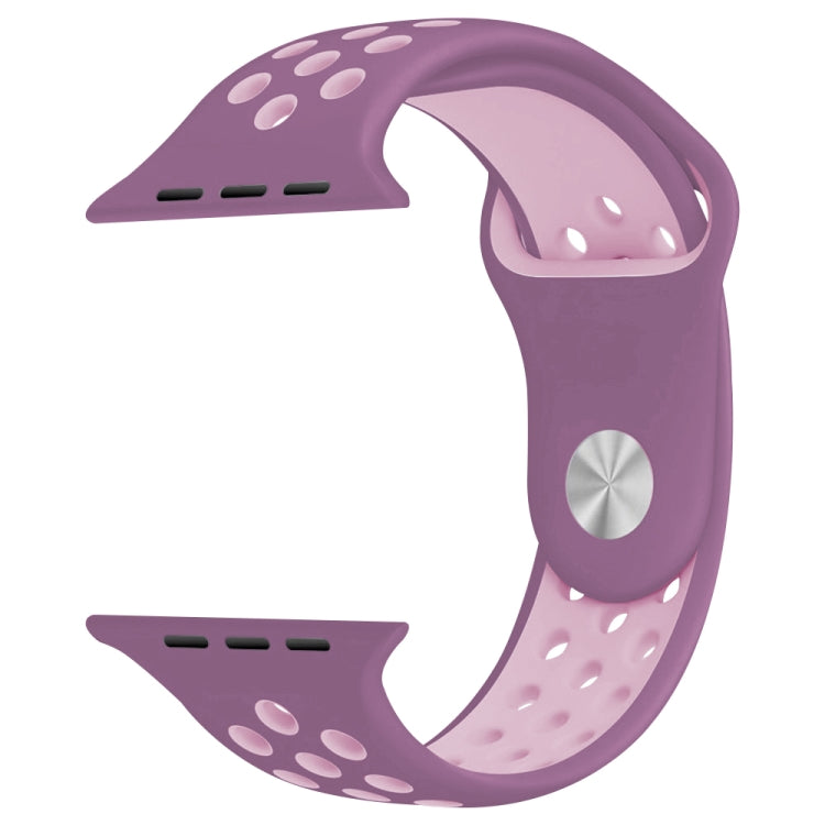 For Apple Watch Series 10 42mm / 9&8&7 41mm / SE 3&SE 2&6&SE&5&4 40mm / 3&2&1 38mm Fashionable Classical Silicone Sport Watch Band(Grey White), WA1230A, WA1230B, WA1230BG, WA1230BH, WA1230BL, WA1230BM, WA1230BR, WA1230BY, WA1230C, WA1230D, WA1230DW    ...