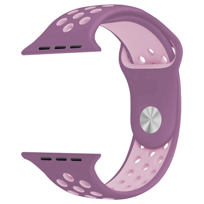 For Apple Watch Series 10 42mm / 9&8&7 41mm / SE 3&SE 2&6&SE&5&4 40mm / 3&2&1 38mm Fashionable Classical Silicone Sport Watch Band(Grey White), WA1230A, WA1230B, WA1230BG, WA1230BH, WA1230BL, WA1230BM, WA1230BR, WA1230BY, WA1230C, WA1230D, WA1230DW    ...