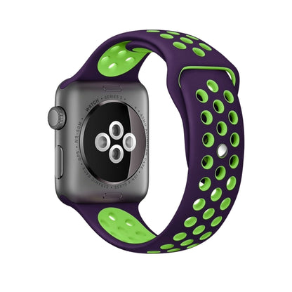 For Apple Watch Series 10 42mm / 9&8&7 41mm / SE 3&SE 2&6&SE&5&4 40mm / 3&2&1 38mm Fashionable Classical Silicone Sport Watch Band(Grey White), WA1230A, WA1230B, WA1230BG, WA1230BH, WA1230BL, WA1230BM, WA1230BR, WA1230BY, WA1230C, WA1230D, WA1230DW    ...