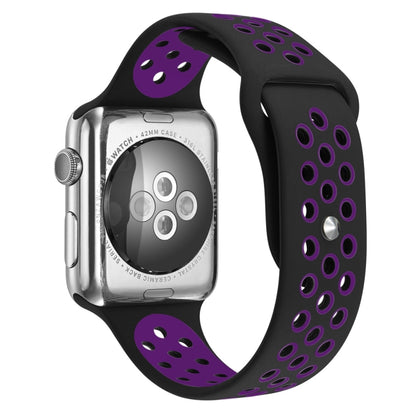 For Apple Watch Series 10 42mm / 9&8&7 41mm / SE 3&SE 2&6&SE&5&4 40mm / 3&2&1 38mm Fashionable Classical Silicone Sport Watch Band(Grey White), WA1230A, WA1230B, WA1230BG, WA1230BH, WA1230BL, WA1230BM, WA1230BR, WA1230BY, WA1230C, WA1230D, WA1230DW    ...