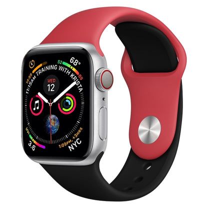 Double Colors Silicone Watch Band for Apple Watch Series 3 & 2 & 1 42mm (Light Blue+Light Pink)