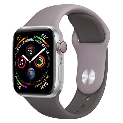 Double Colors Silicone Watch Band for Apple Watch Series 3 & 2 & 1 42mm (Light Blue+Light Pink)