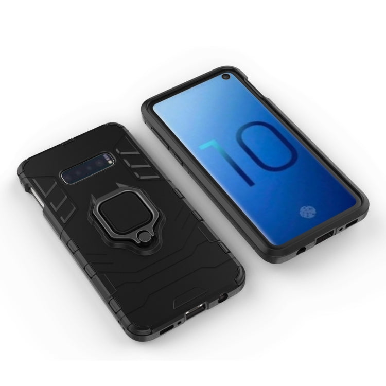 PC + TPU Shockproof Protective Case for Galaxy S10e, with Magnetic Ring Holder, For Galaxy S10e