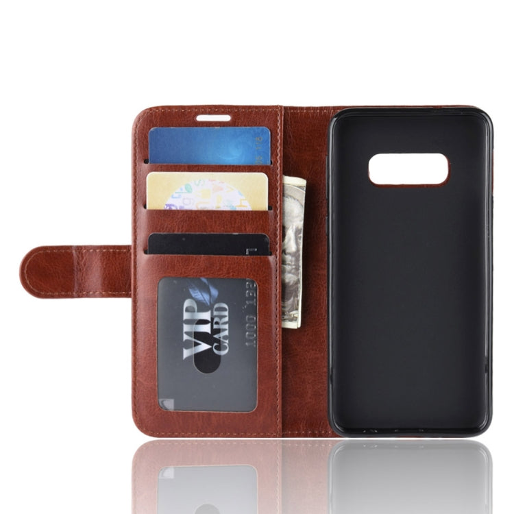 R64 Texture Horizontal Flip Leather Case For Galaxy S10e , For Galaxy S10e