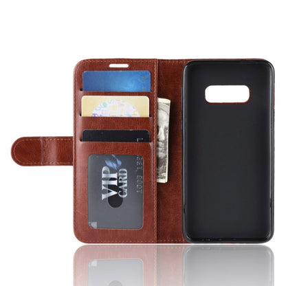R64 Texture Horizontal Flip Leather Case For Galaxy S10e , For Galaxy S10e